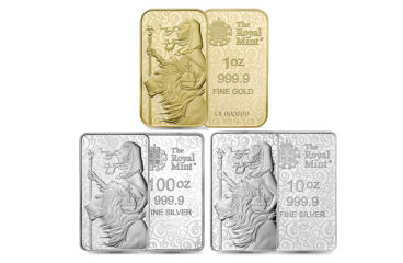 【ご予約承り品】2021 ウナとライオン ロイヤルミント発行　金・銀の延べ板